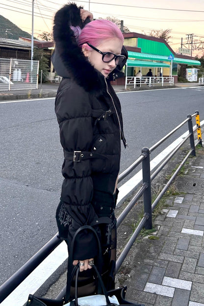 Detachable Hat Punk Jacket