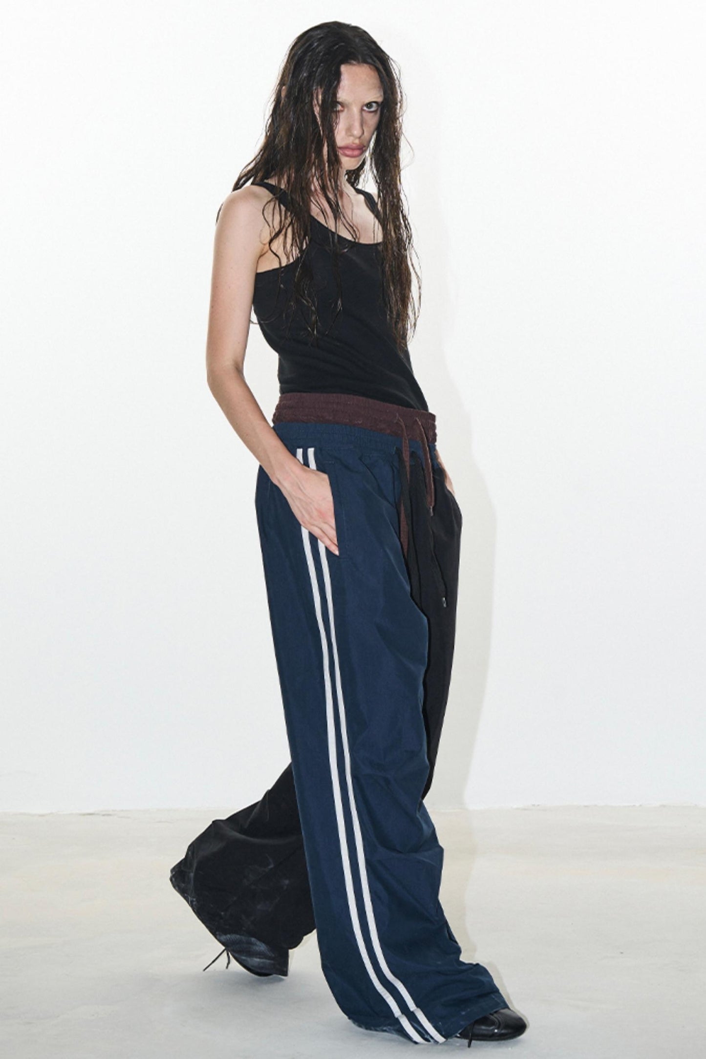 Double Layer Look Sports Pants