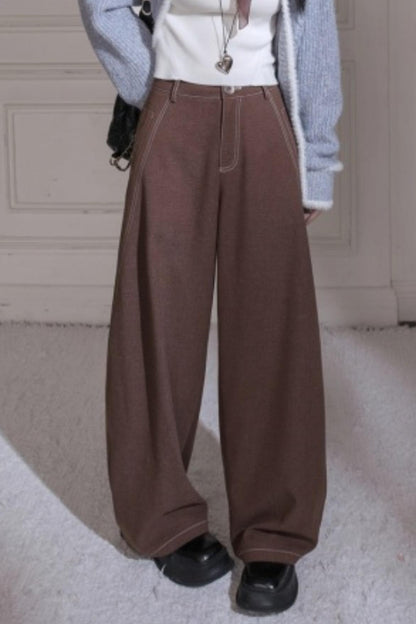 Autumn Maple Silhouette Pants