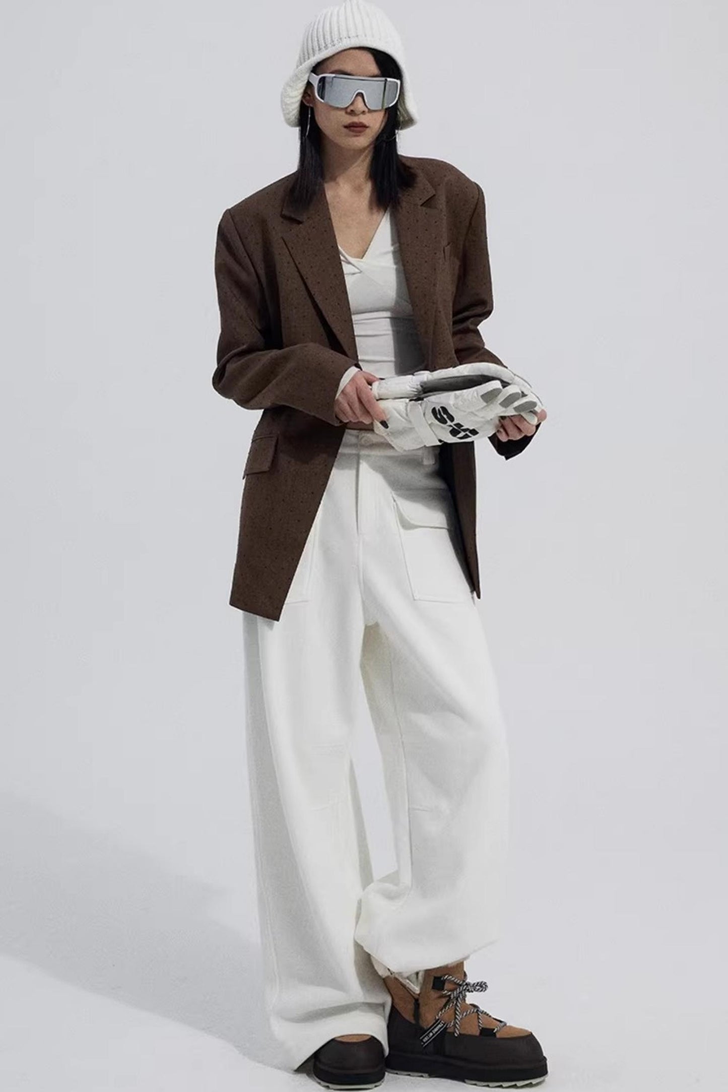 Brown Red Polka Dot Jacket