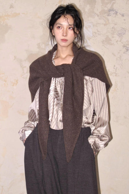 Vintage Bronze Ruffled Shirt