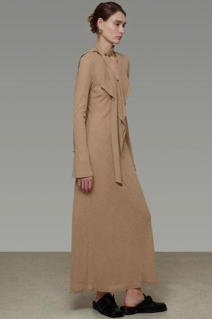 Streamer V-Neck Dress