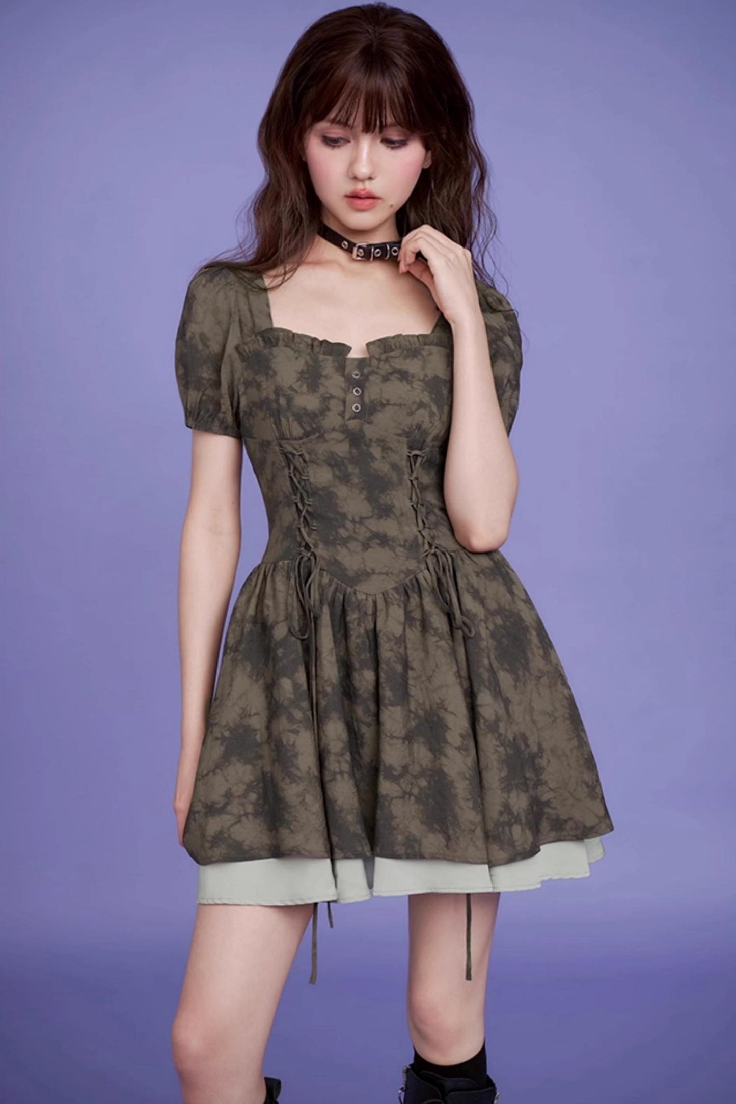 Fighting Fairy Green Tie-Dye Dress