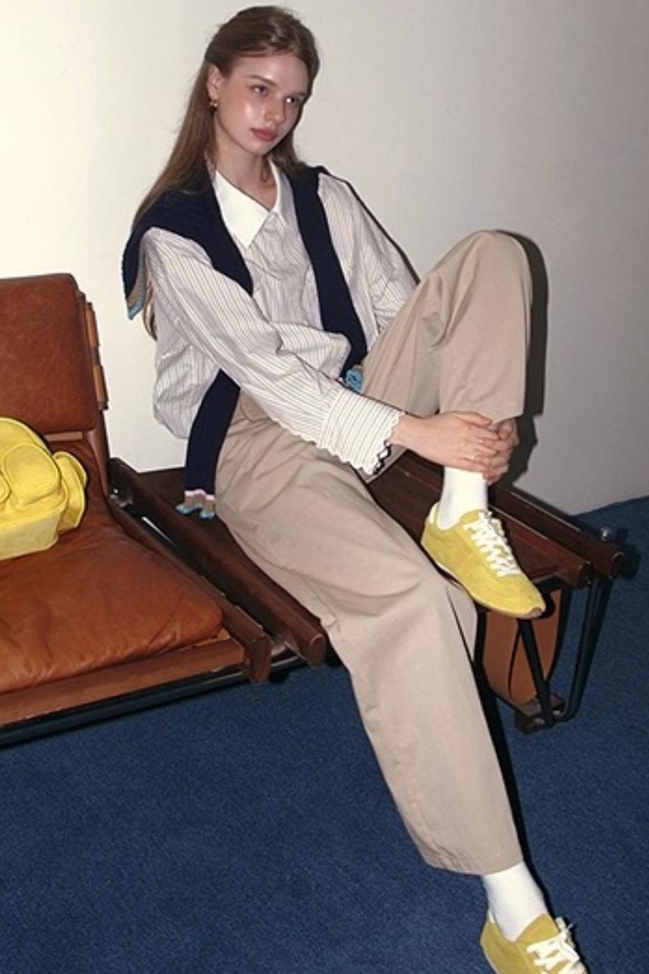 Long Sleeve Loose Striped Shirt