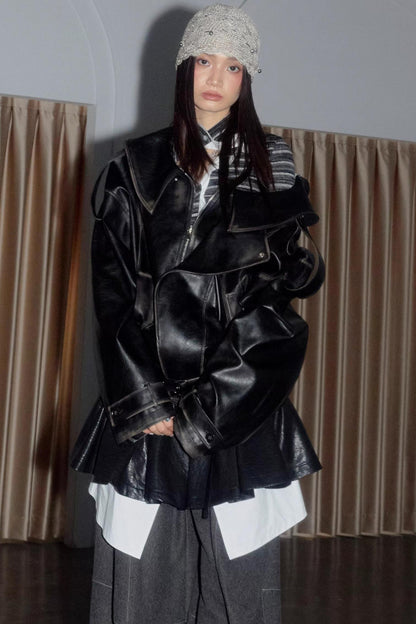 Ultra-High Collar Knit Base Shirt