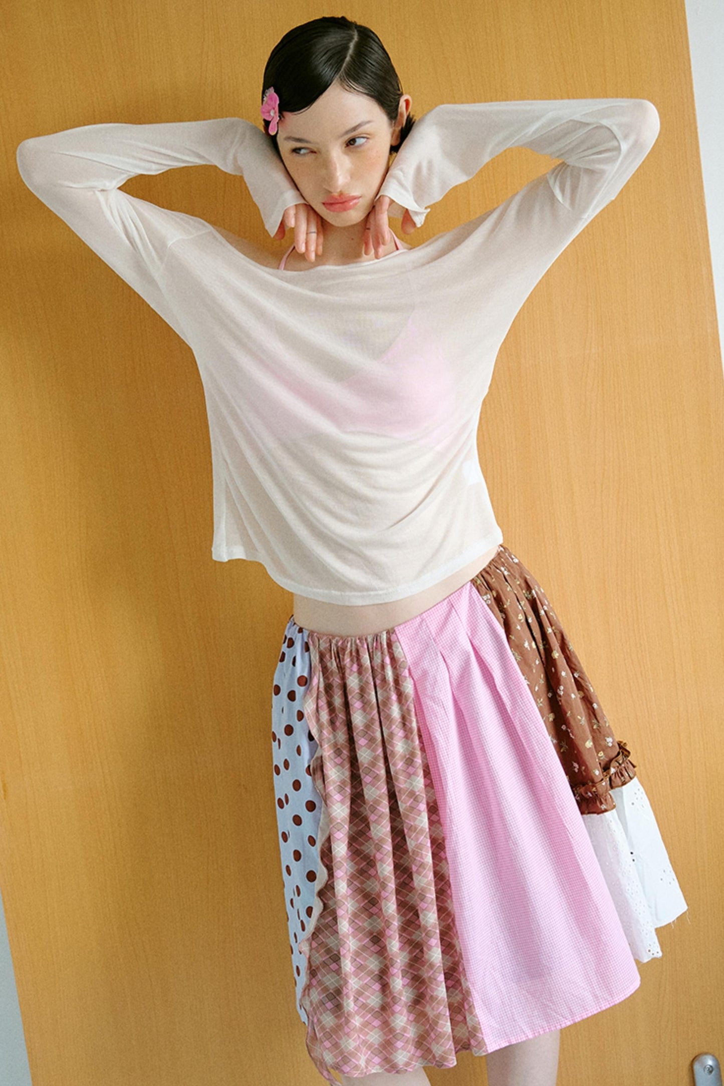 Asymmetrical Sleeve Top Set-UP