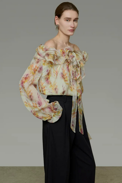 Unspoken Floral Off-Shoulder Blouse