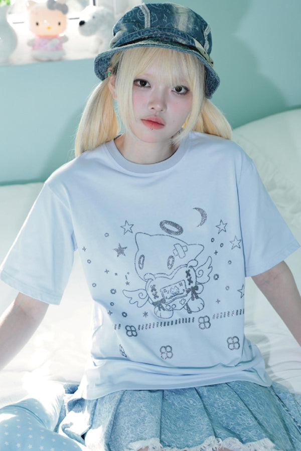Aqua Birdie Tee