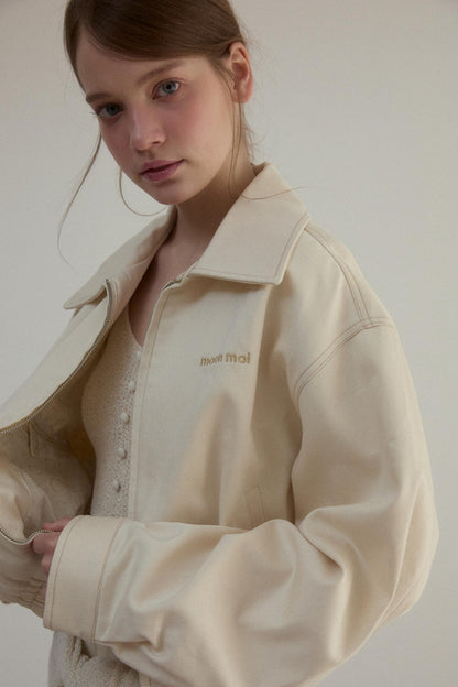 Embroidered A-Line Jacket Skirt Set-Up