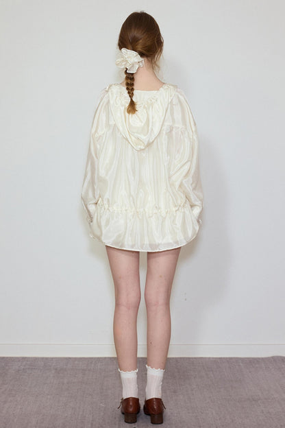 Soft Glow Hooded Jacket & Skirt Set-Up