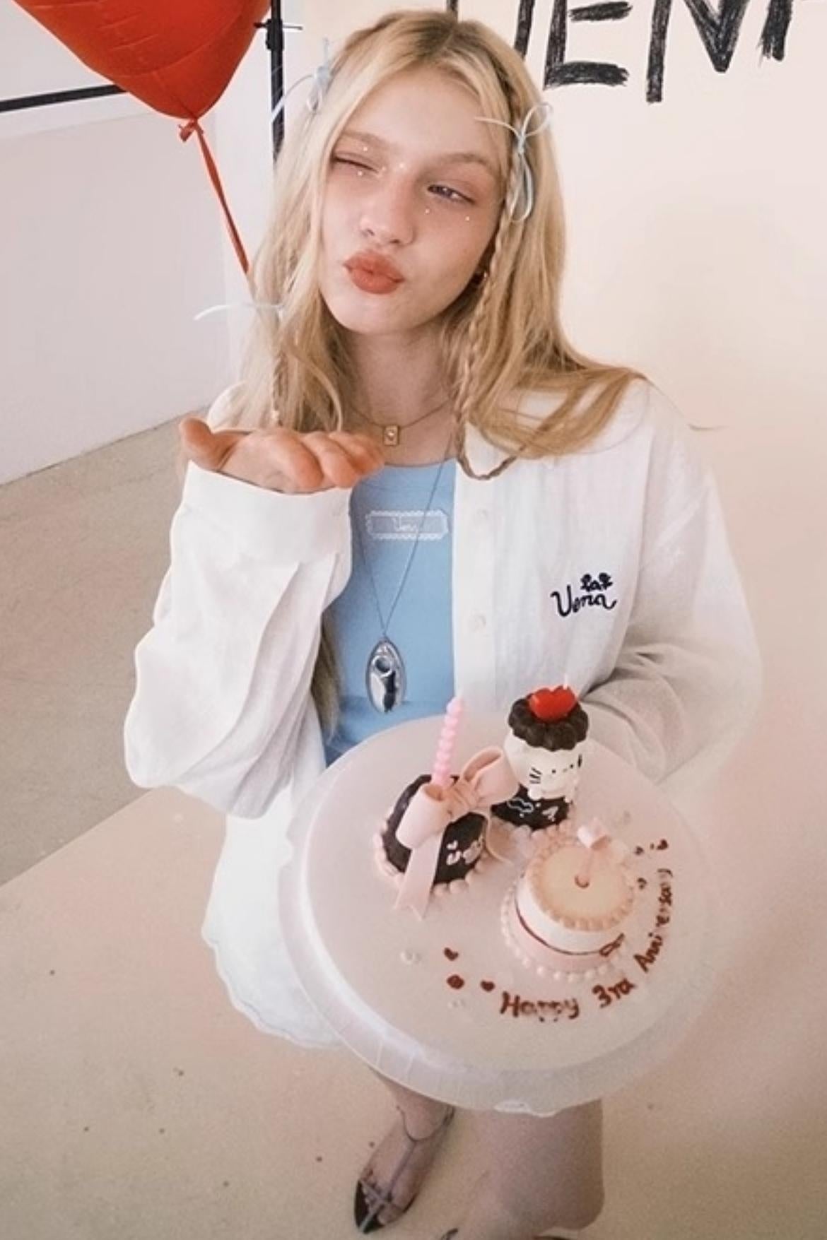 Lace Ensemble Shirt And Shorts Set-Up