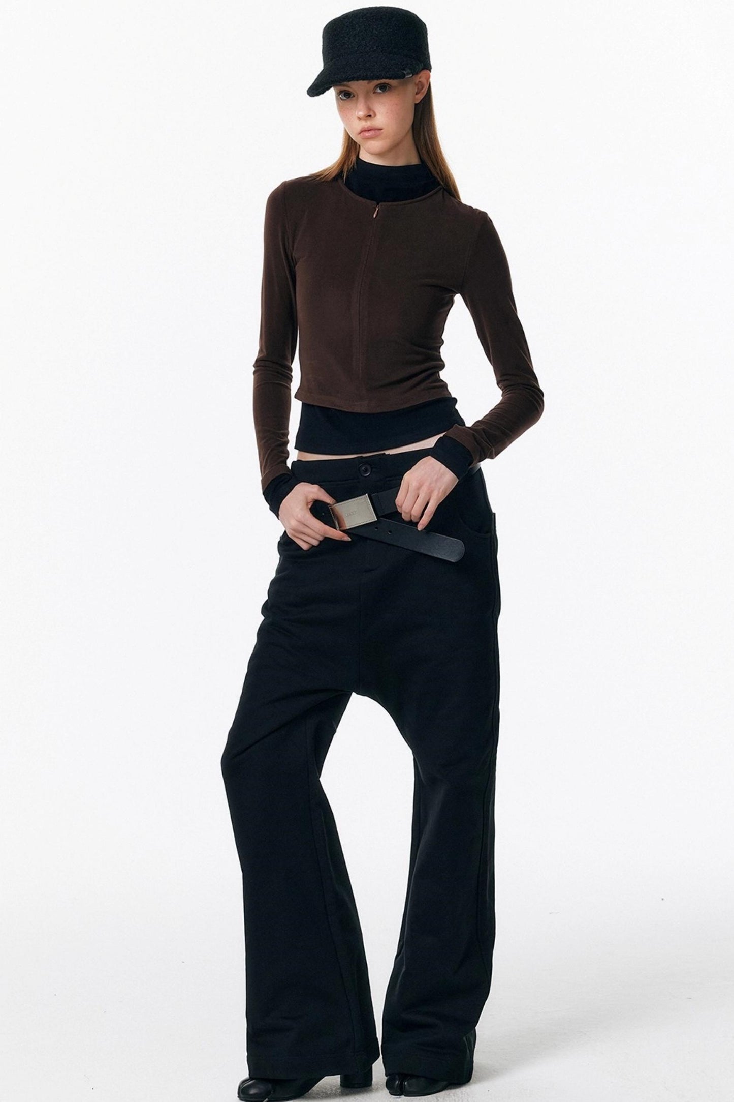 Micro-Flared Walking Pants