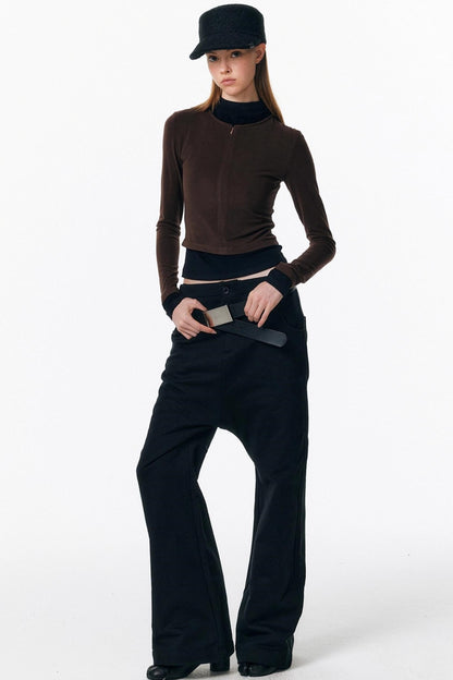 Micro-Flared Walking Pants