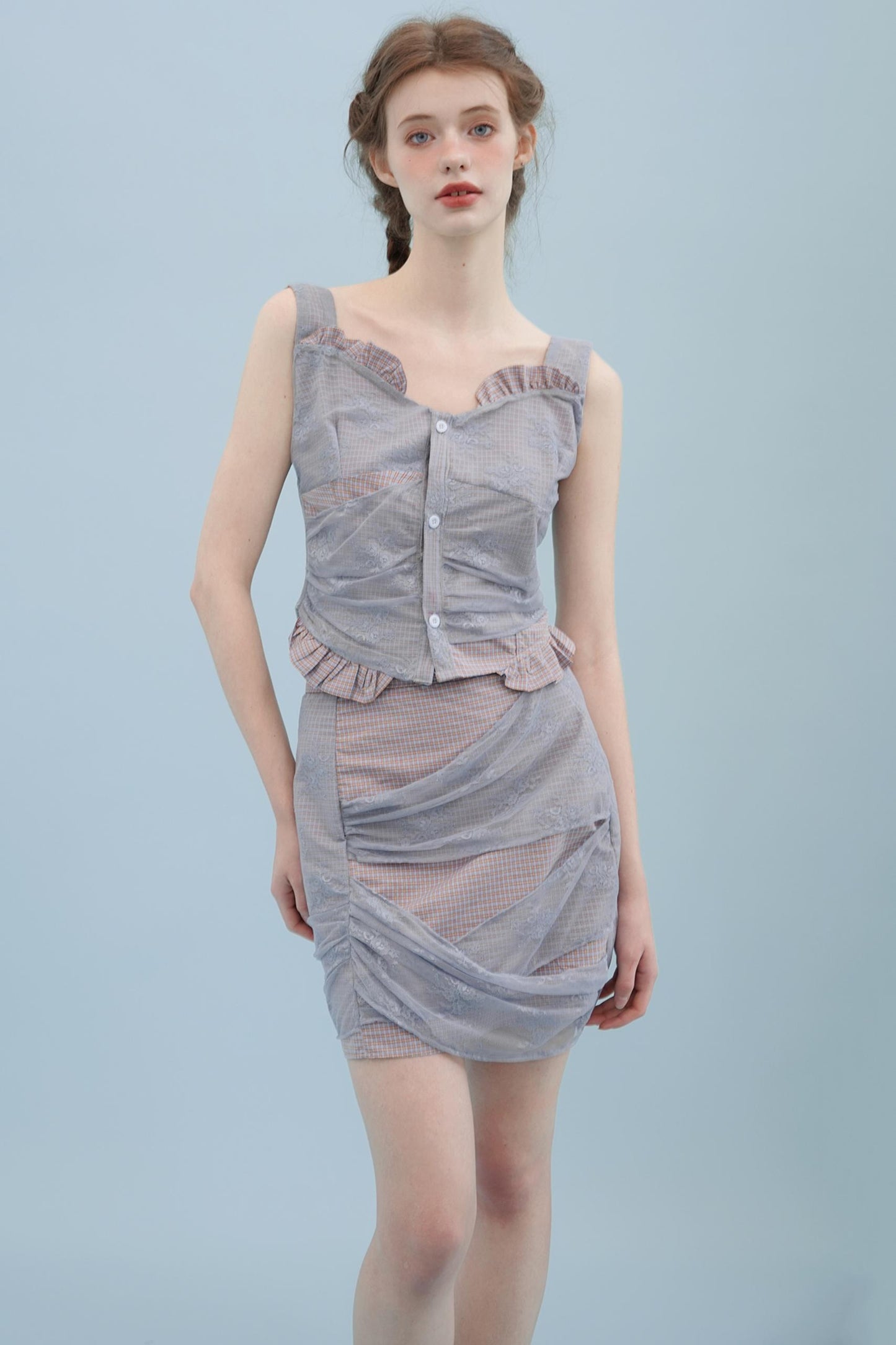 Sweet Camisole Skirt Set-Up