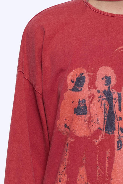 Backless Long Sleeve Tee