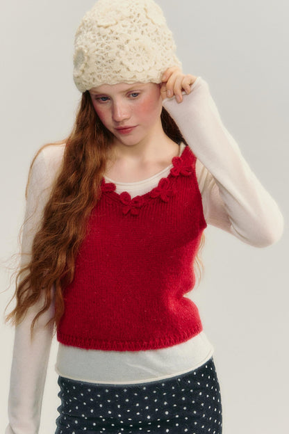 Crochet Bow Knitted Outer