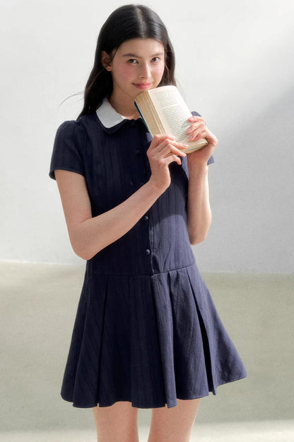 Retro College Shirt Dress