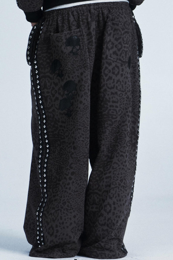 Leopard Print Hooded Jacket Set-Up