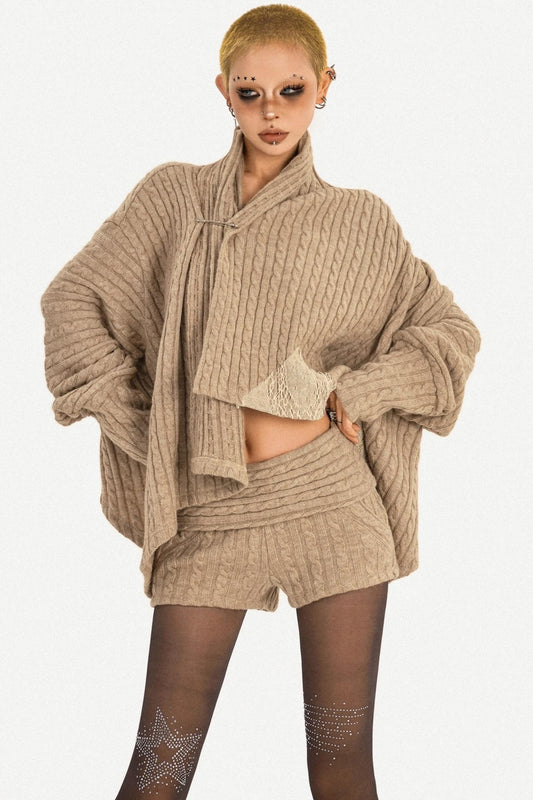 Knit Autumn Cardigan Set-Up