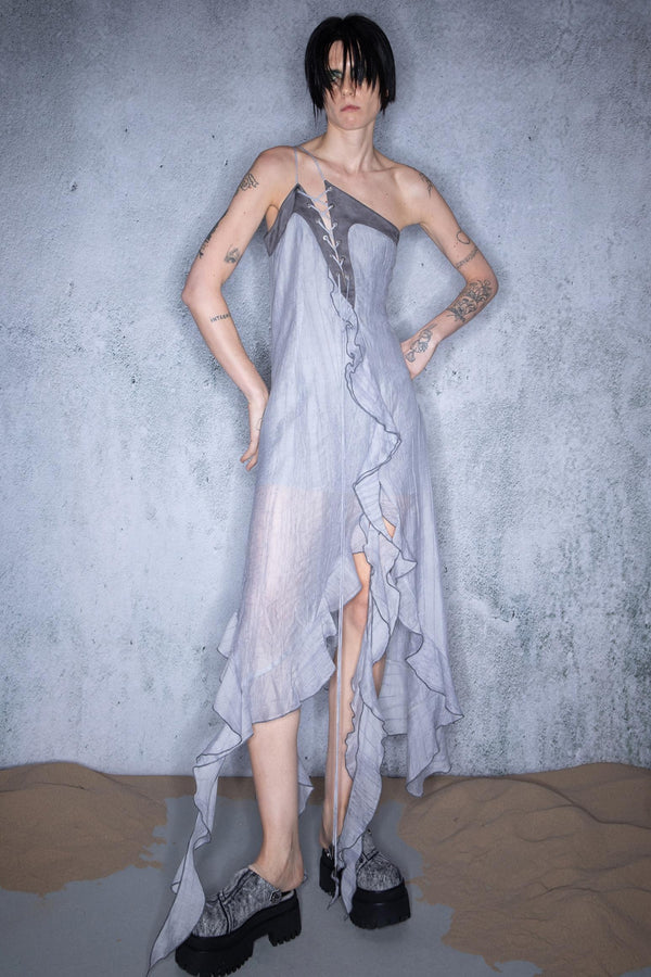 Nomad Ruffled Asymmetry Dress