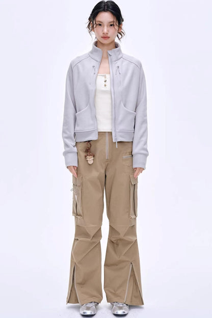 Vintage Pleated Workwear Pants