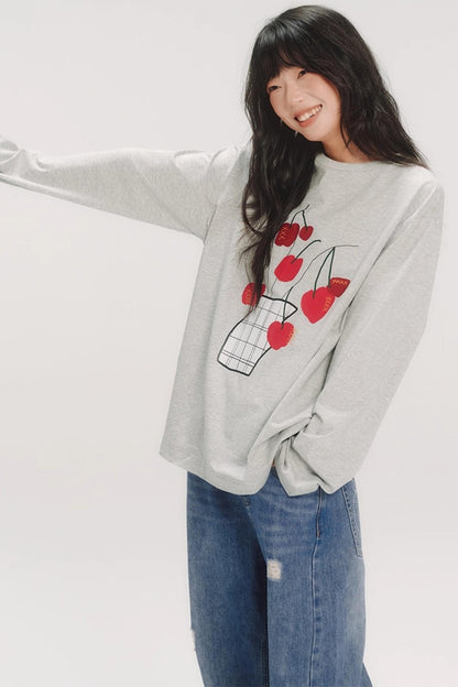 Hand-Painted Cherry Bonsai T-Shirt