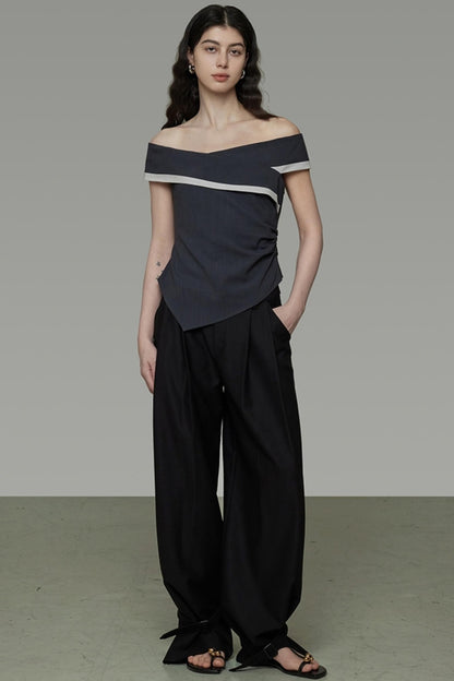 Contrast Color Slim Fit T-Shirt