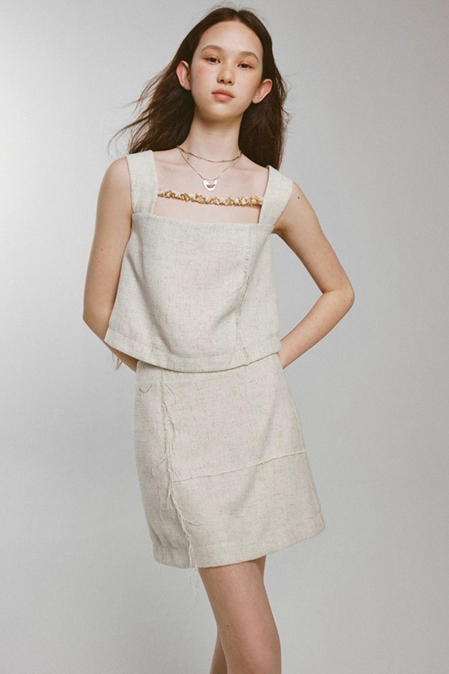 Rebellious Linen Skirt Set-Up