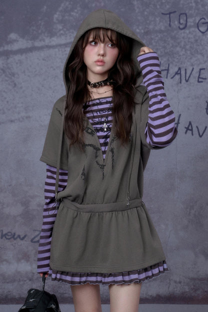 Fighting Spirit Hooded Dress