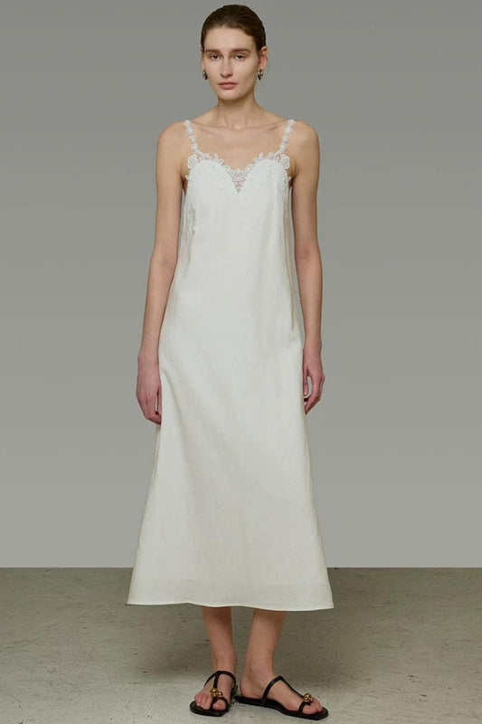 Simple Applique A-Line Dress