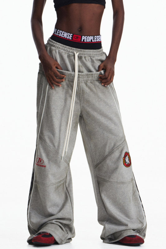 Sense Distressed Wide-Leg Pants