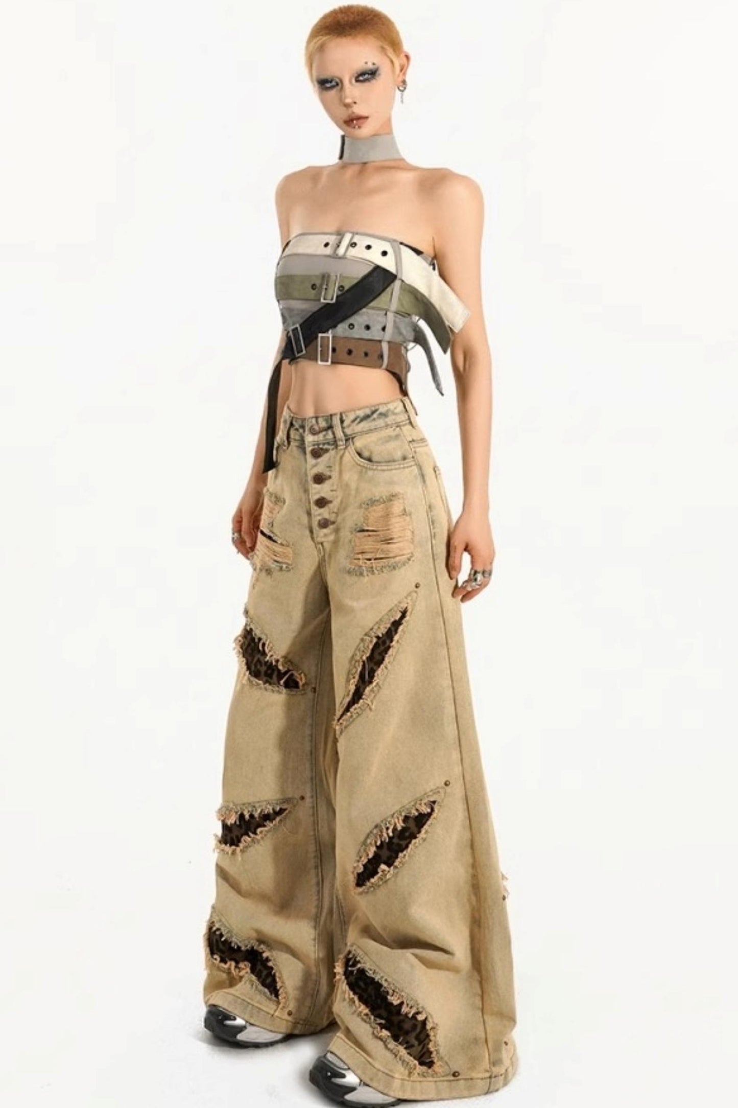 High-Waist Wide-Leg Jeans