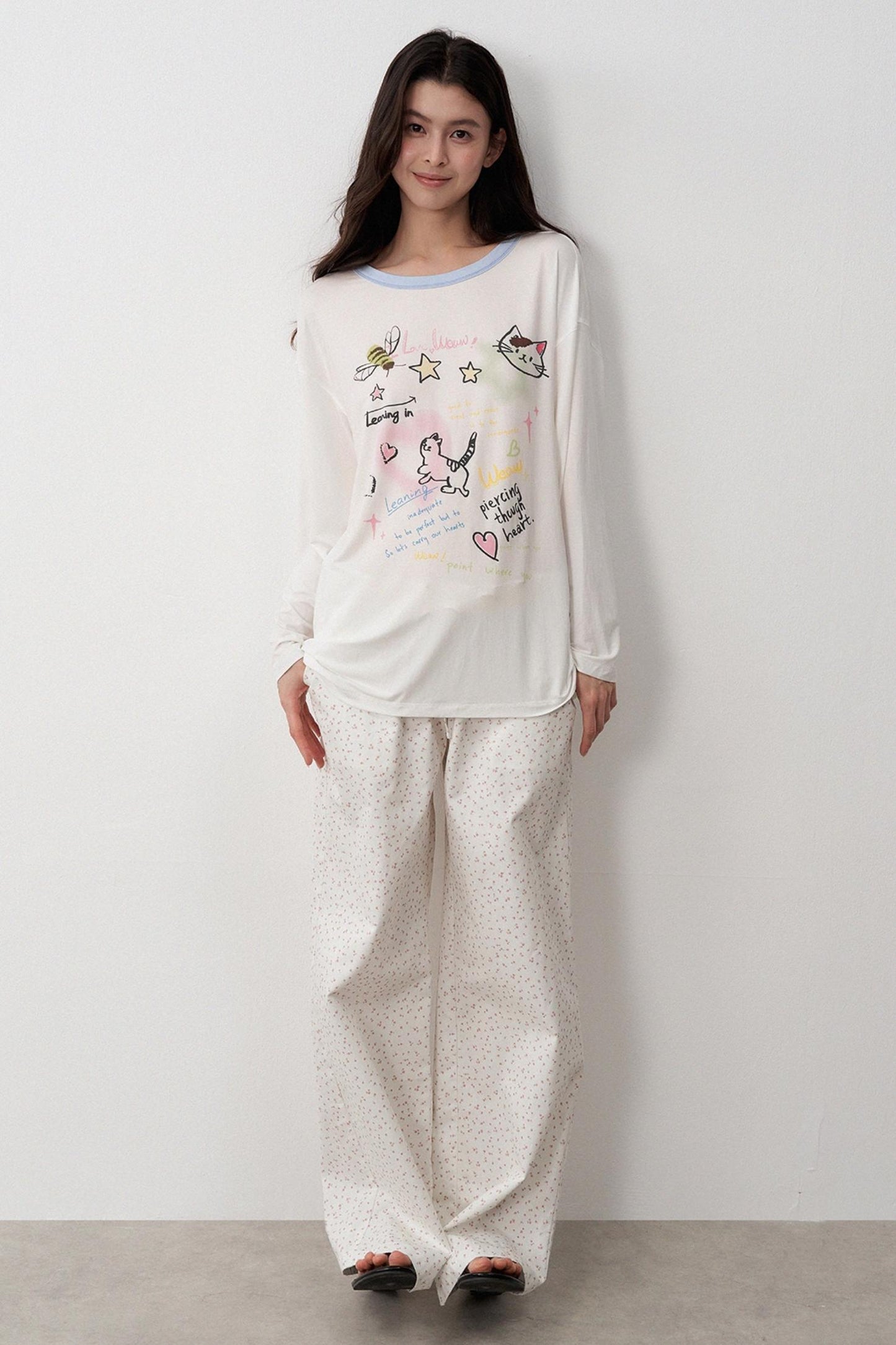 Childlike Floral Two Piece Outfit Set-Up