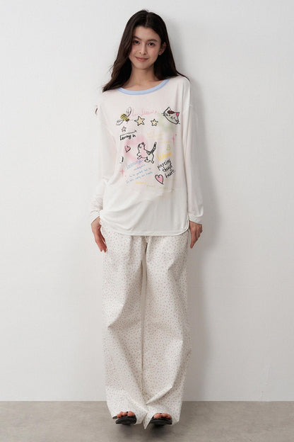 Childlike Floral Two Piece Outfit Set-Up