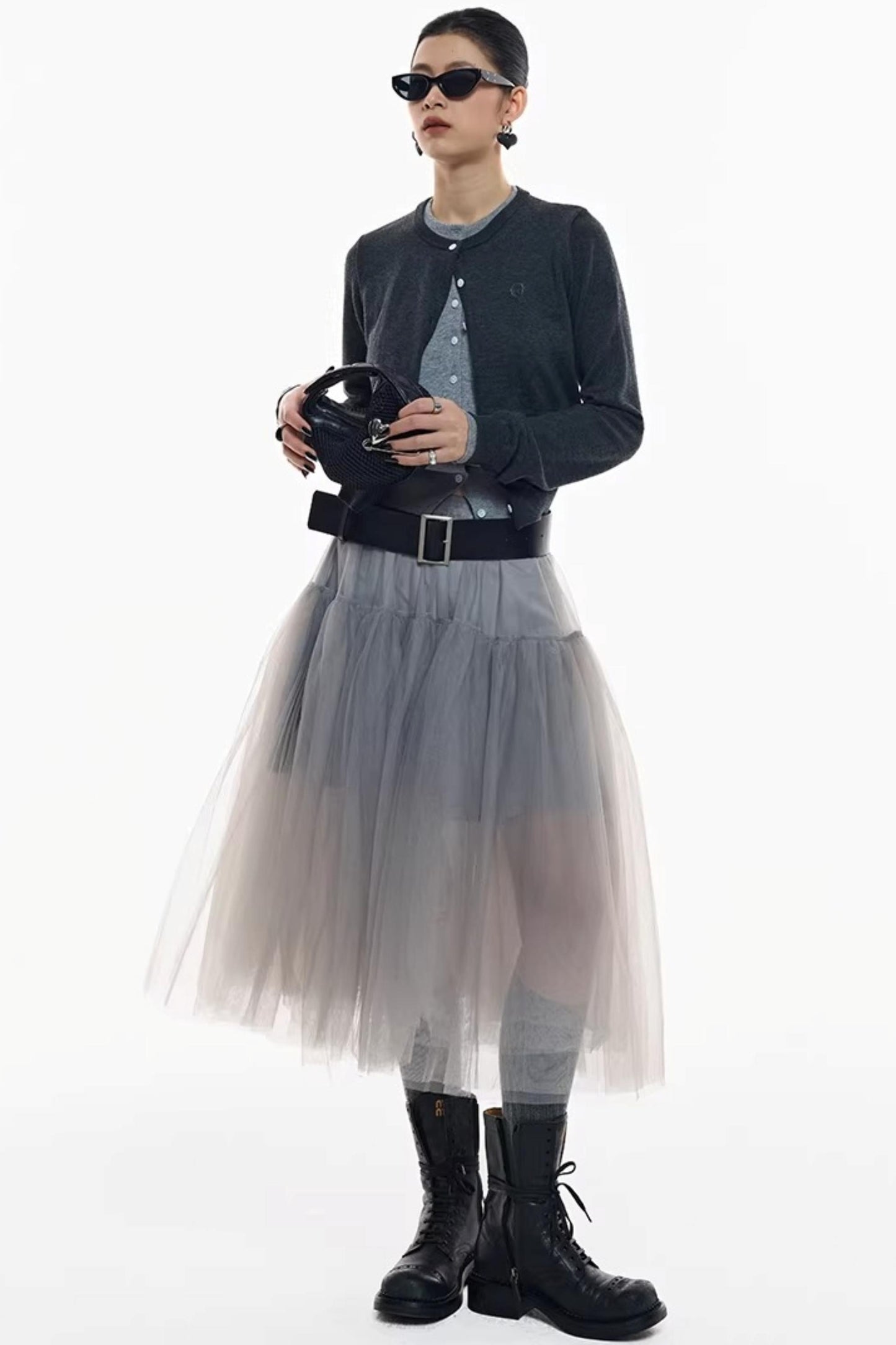 Holiday Edition Smoky Gray Tulle Skirt