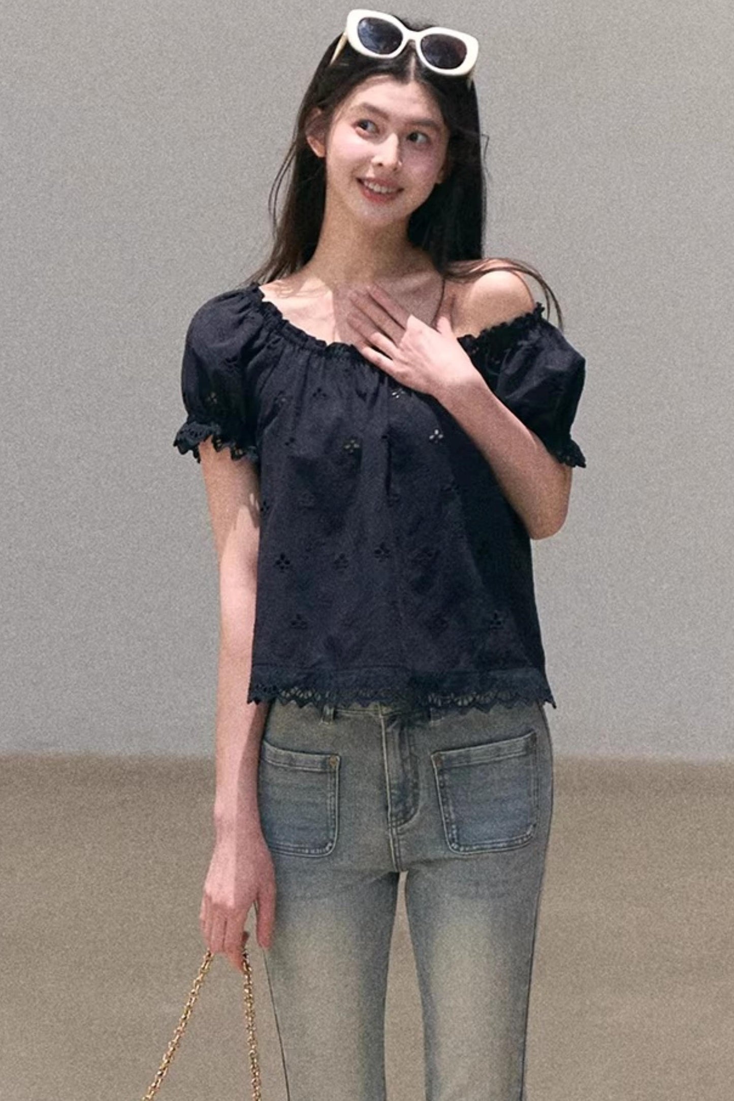 Pure Cotton Embroidered Doll Blouse