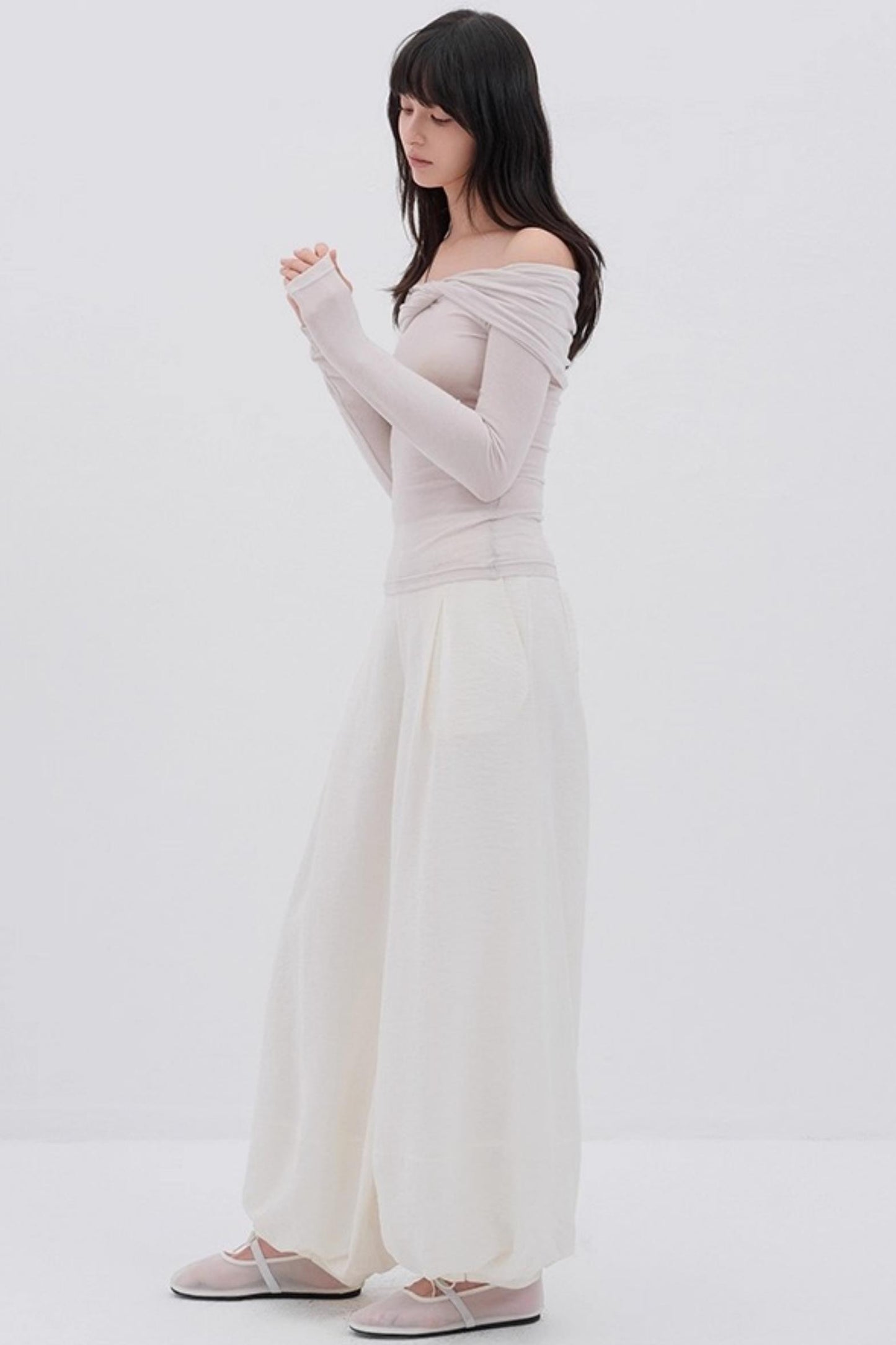 Romantic One-Shoulder Top