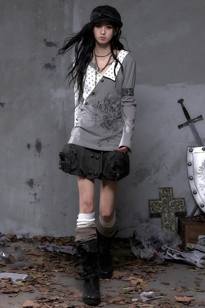 Vintage Striped Knitted Top