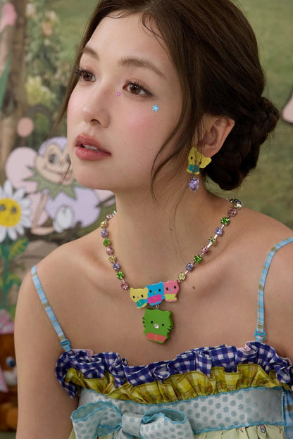 Acetate Rhinestone Jewelry Set-Up