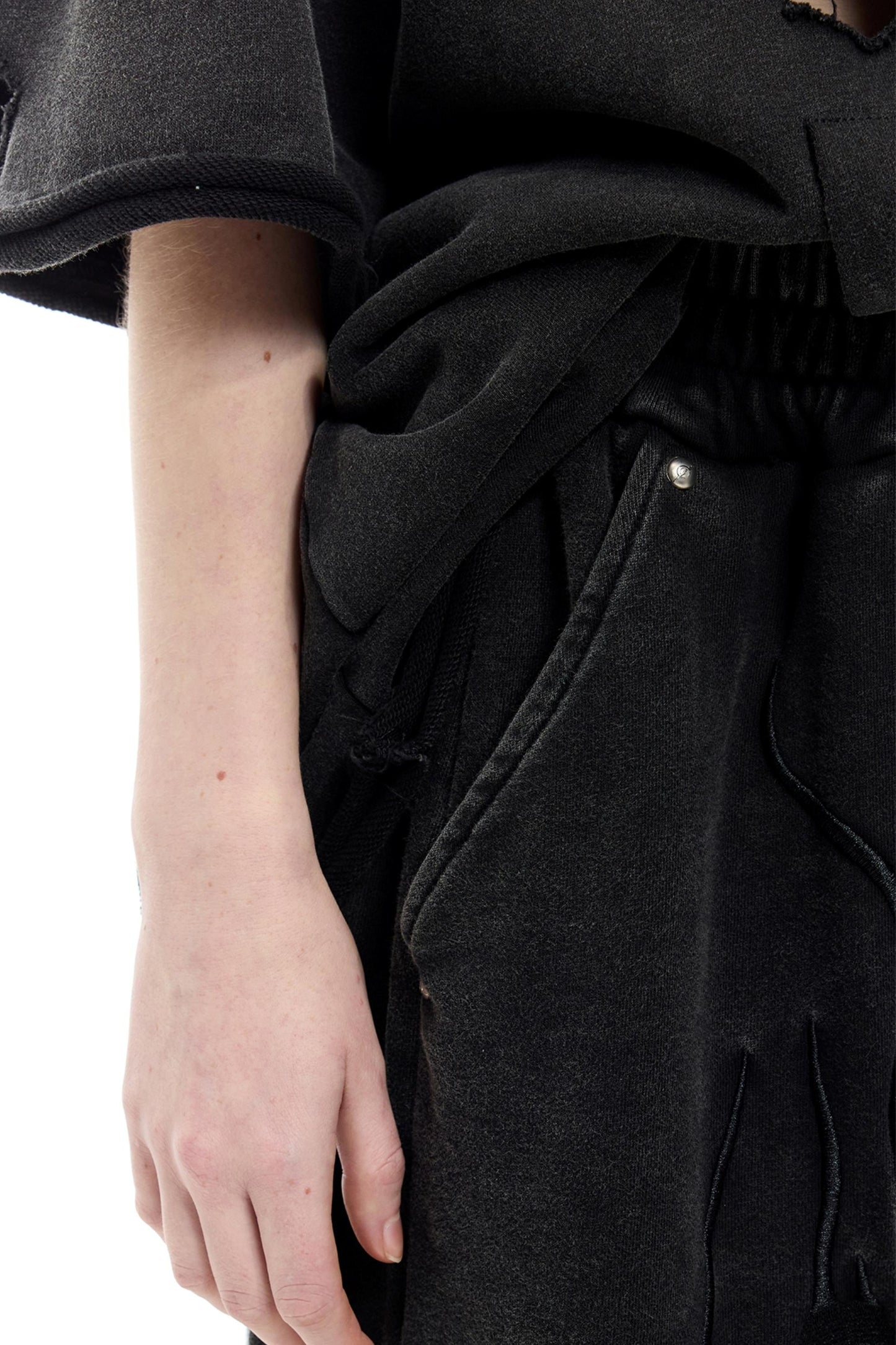 Moon Distressed Shorts