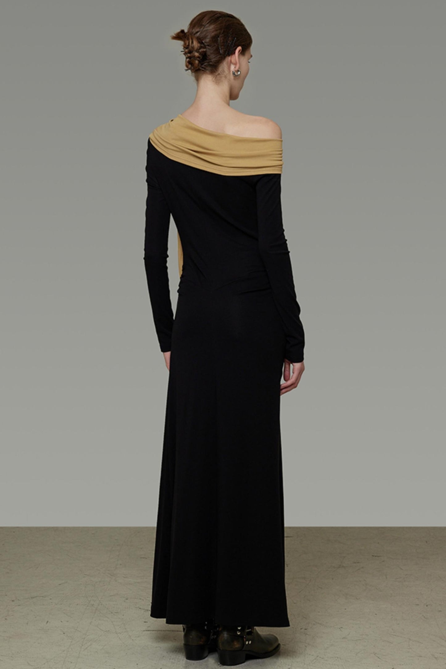 Slim Autumn One Shoulder Dress