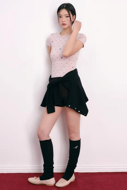 Color-Blocked Velvet Knit Cardigan