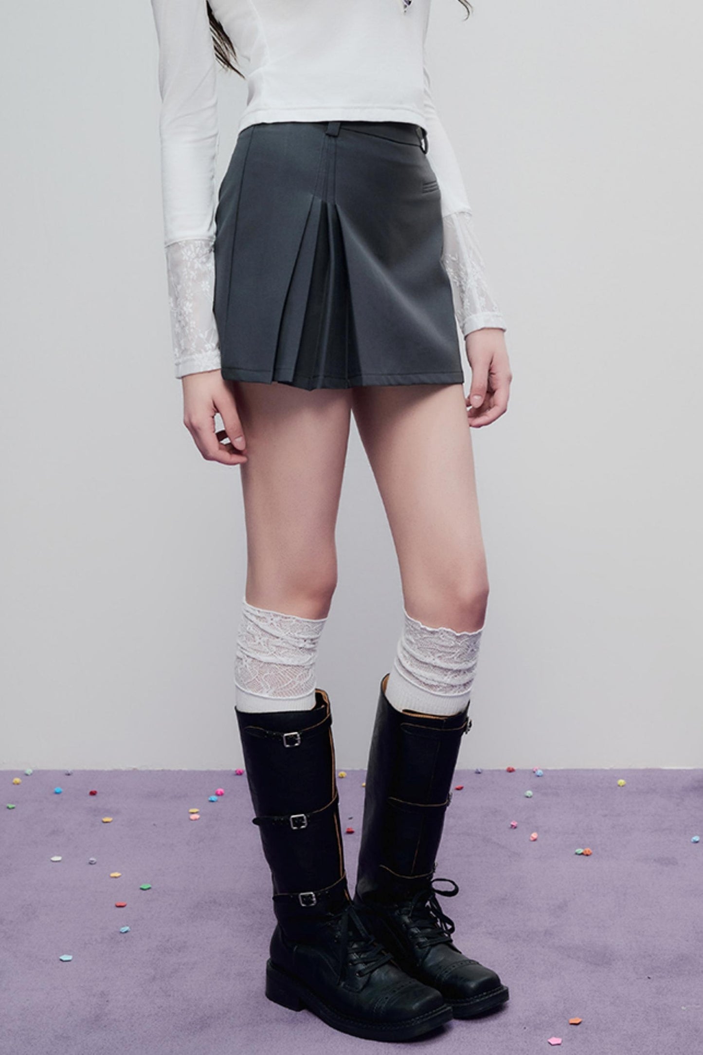 Chic Knit Bustier Skirt