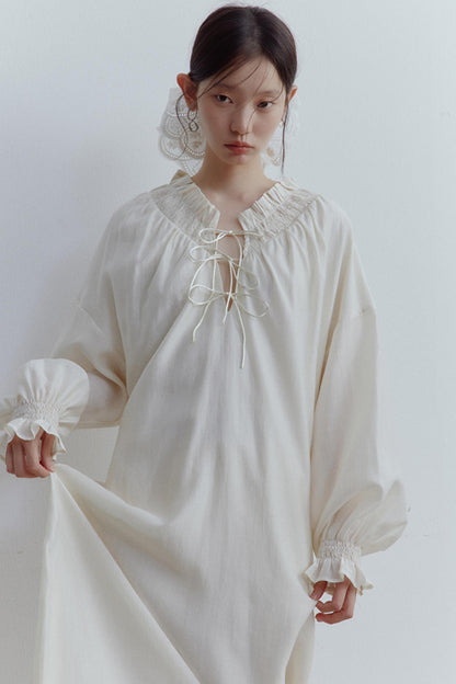 Soft Skin-Friendly Linen Cocoon Dress