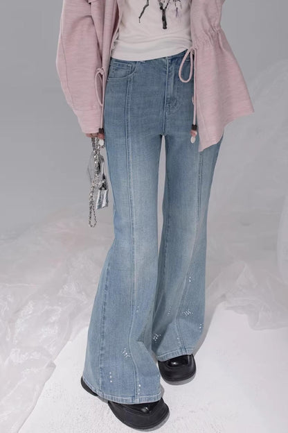 Starlight Blue Rhinestone Jeans