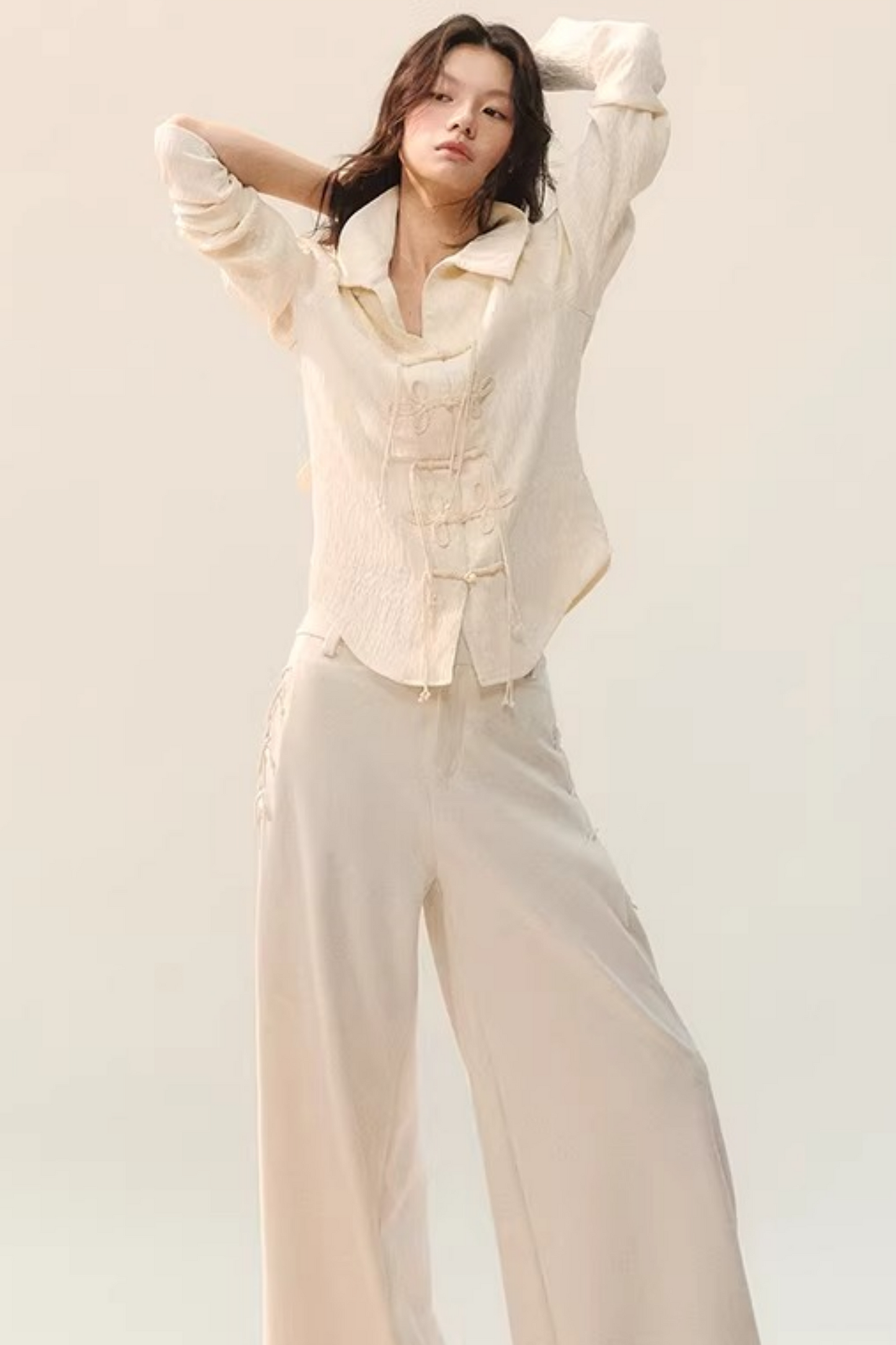 Pleated Shadow Shirt