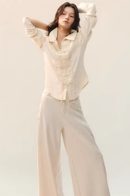 Pleated Shadow Shirt