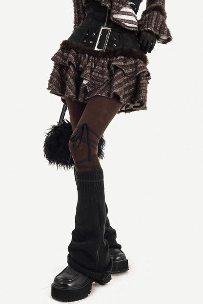 Retro Plaid Patchwork Skirt