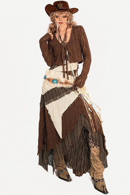 Milky Cool Art Skirt Set-Up