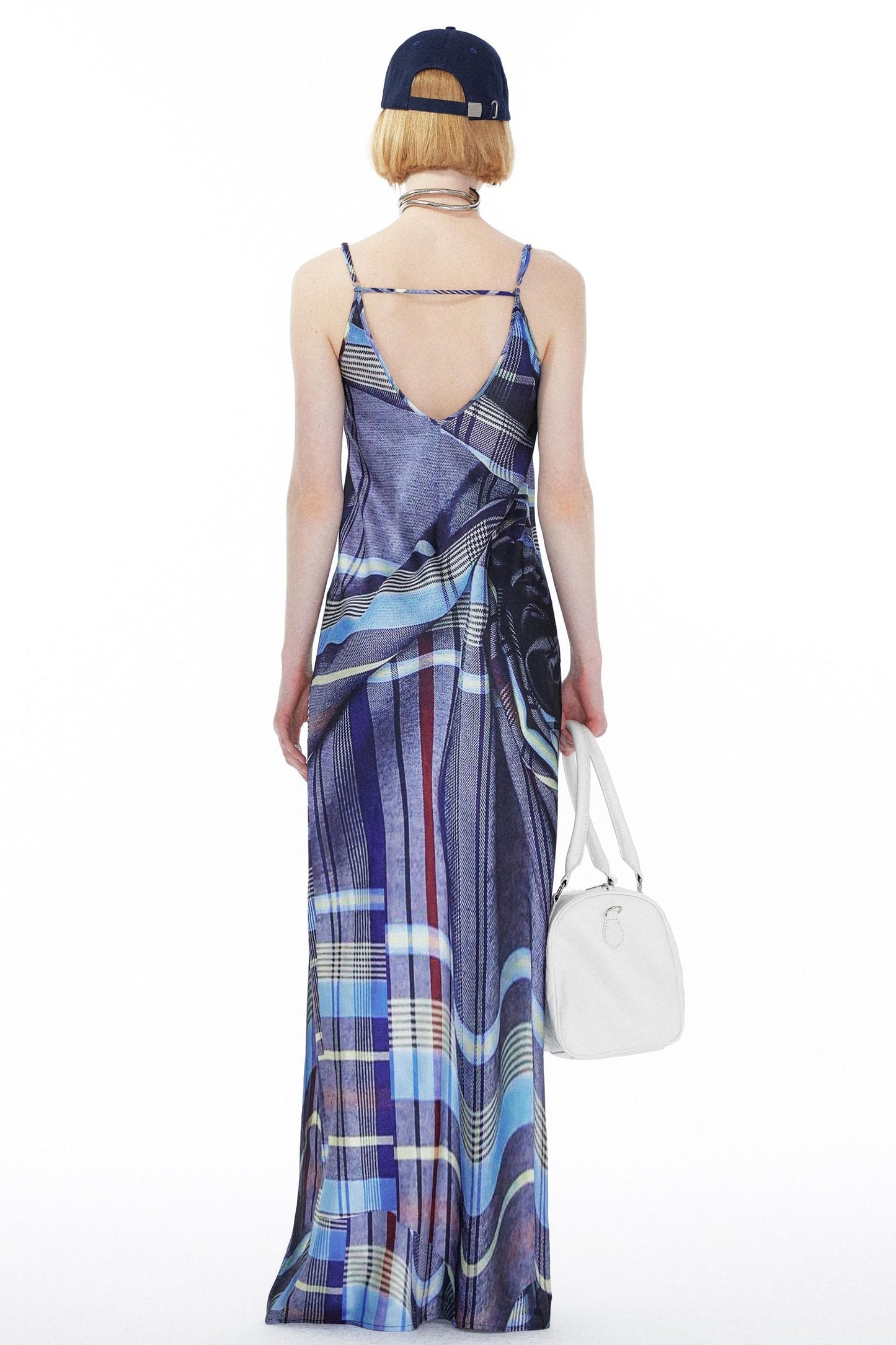 Twisted Halter Swing Dress